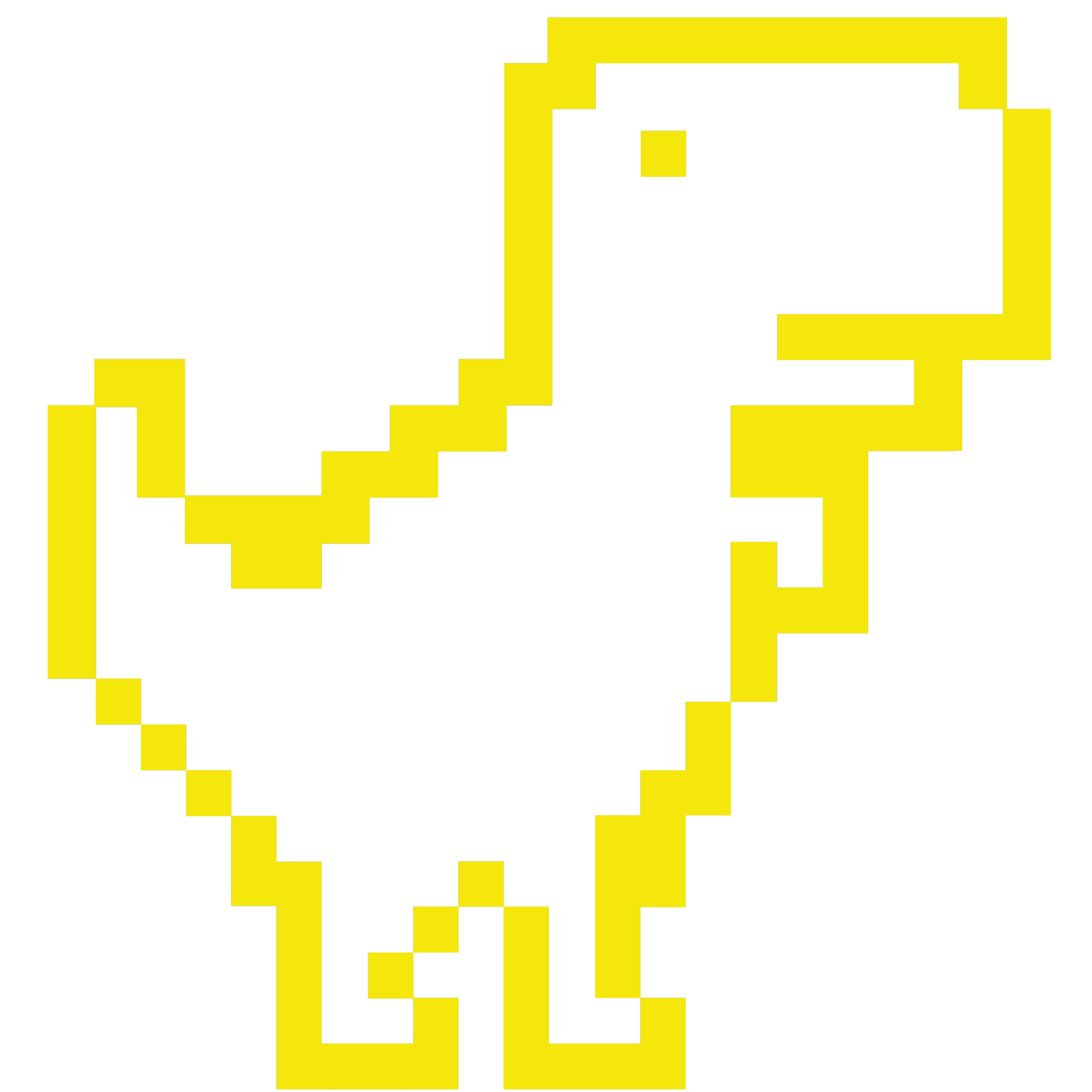 pixelated dinosaurus