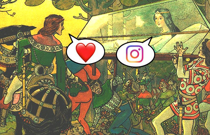 fairytale characters social media