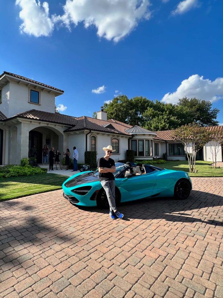 TV commercial video shoot with McLaren